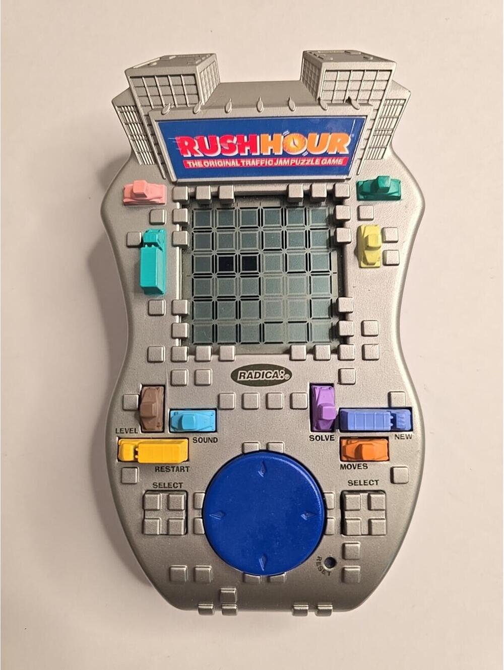 Rush Hour Electronic Puzzle Game Radica 2001 Traffic Jam Brain Teaser Tested